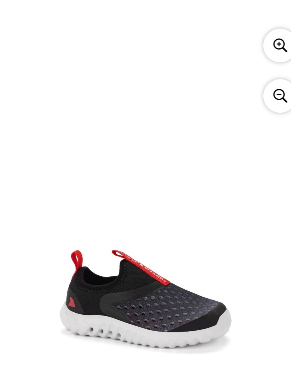 Kids Black & Red Slip-On Water Shoe - Lightweight Comfort